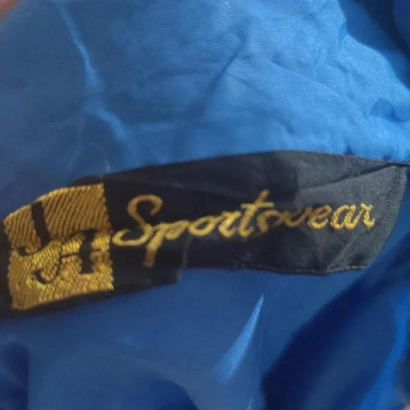 Vintage Blue and white JA sportswear windbreaker jacket - Picture 2 of 8